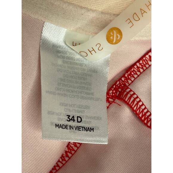 Shade & Shore Cabana Red Light Lift underwire one piece swimsuit size 34D NWOT - Picture 5 of 10